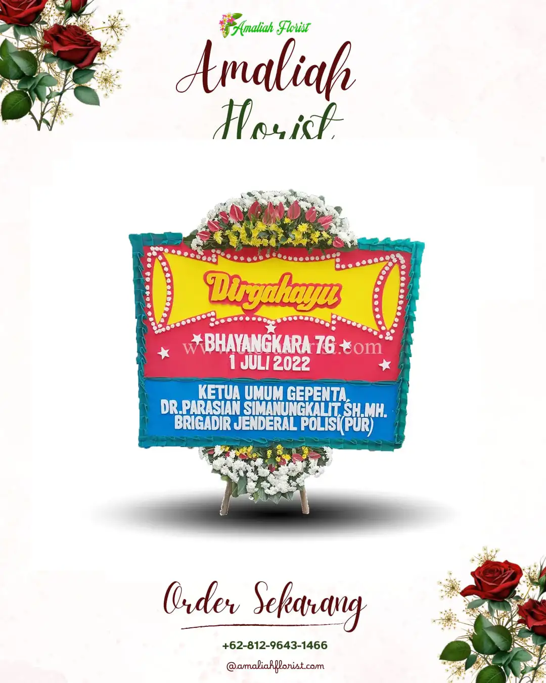 Papan Bunga HUT Ulang Tahun Bengkayang